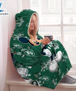 New York Jets Mickey Mouse Huggle Hoodie