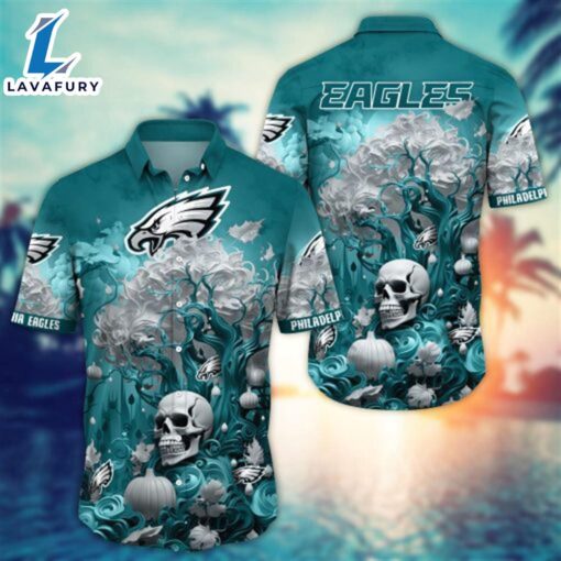 Philadelphia Eagles Halloween Skull Pumpkin – NFL Hawaiian Shirt