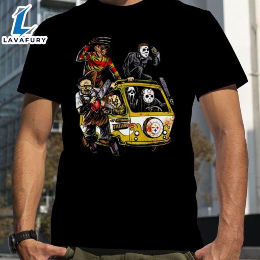 Pittsburgh Steelers Horror Movies Characters Halloween 2024 Shirts