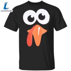 Silly Turkey Face Thanksgiving T-Shirt…