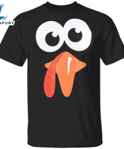 Silly Turkey Face Thanksgiving T-Shirt…