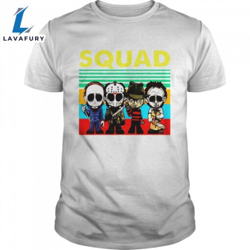 Squad Horror Character Horror Movies Fan Lover Halloween Shirts