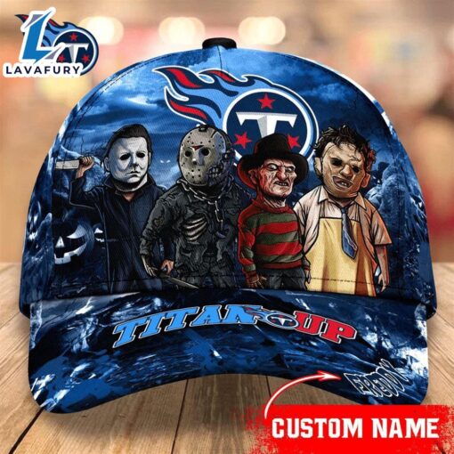 Tennessee Titans  NFL Personalized Trending Cap Mixed Horror Movie Characters