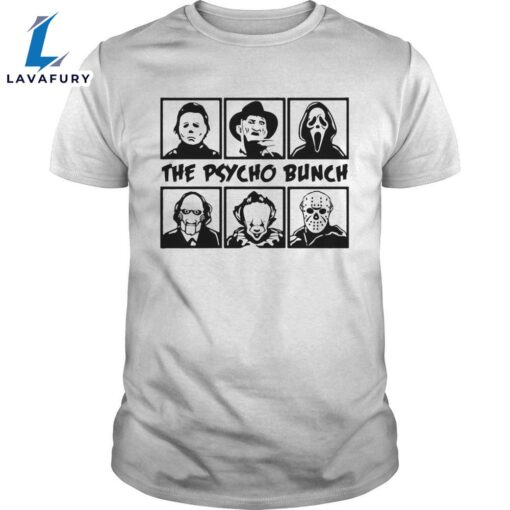 The Psycho Bunch Character Horror Movies Shirts