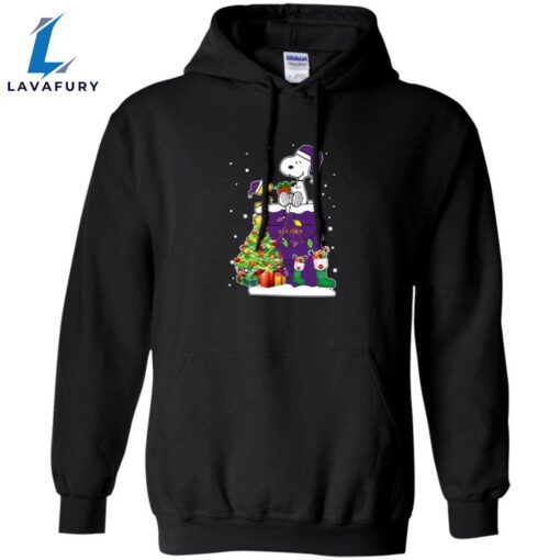 This Awesome Alcorn State Braves Snoopy &Amp Woodstock Christmas Shirt Hoodie