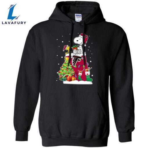 This Awesome Atlanta Falcons Snoopy &Amp Woodstock Christmas Shirt Hoodie