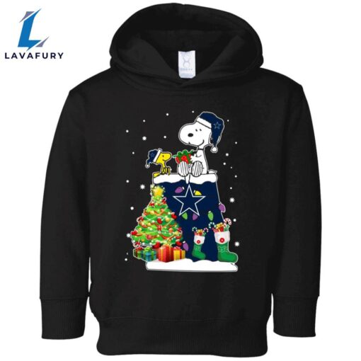 This Awesome Dallas Cowboys Snoopy &Amp Woodstock Christmas Fleece Hoodie