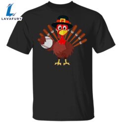 Turkey Baseball Thanksgiving T-Shirt Cool…