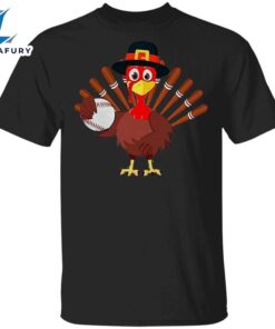 Turkey Baseball Thanksgiving T-Shirt Cool…