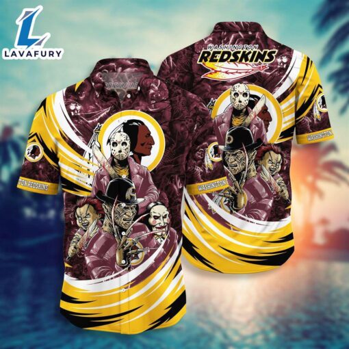 Washington Commanders NFL  Halloween Horror Movies Hawaiian Shirts