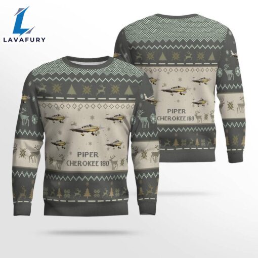 Air Force Ugly Christmas Sweater, Piper Cherokee 180 PA-28 PA28 Aircraft  Ugly Christmas Sweater