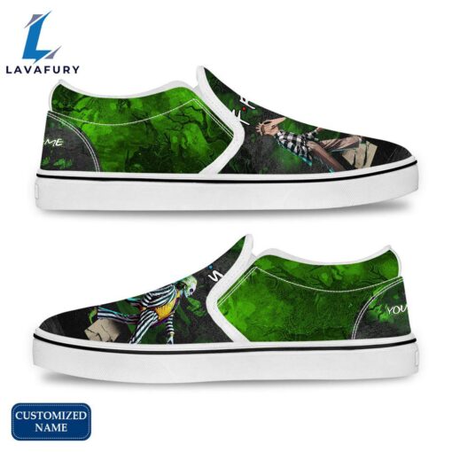 BB Horror Movie Slip On Shoes – Customized Name