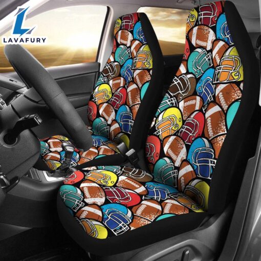 Best Abstract American Football Pattern Seat Covers Car Decor Car Protector