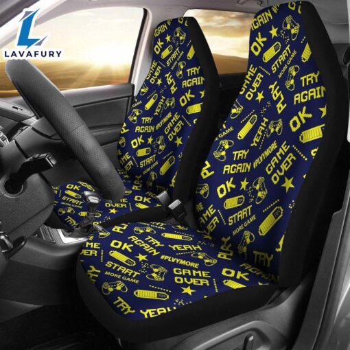 Best Abstract Pattern In Pixel Game Style Premium Custom Car Seat Covers Decor Protector