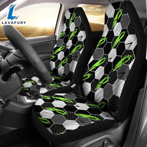 Best Abstract Seamless Soccer Pattern Premium Custom Car Seat Covers Decor Protector