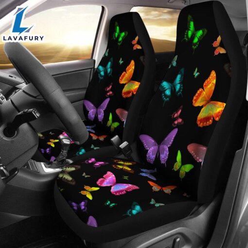 Best Colorful Butterfly Hd Premium Custom Car Seat Covers Decor Protector