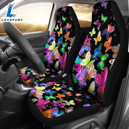 Best Colorful Butterfly Premium Custom Car Seat Covers Decor Protector