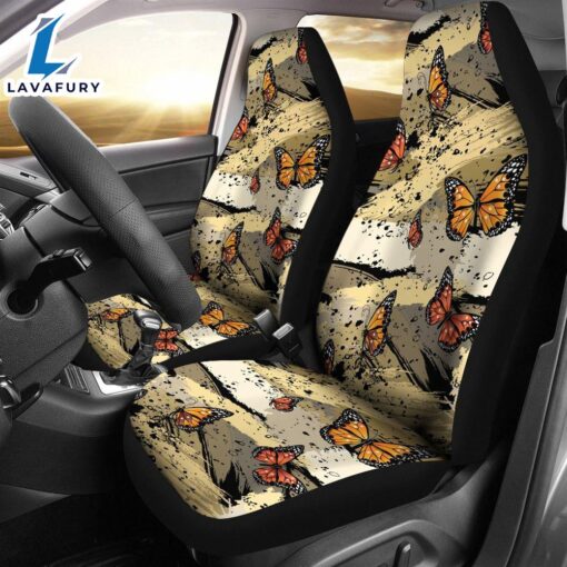 Best Painting Butterfly Art Premium Custom Car Seat Covers Decor Protector