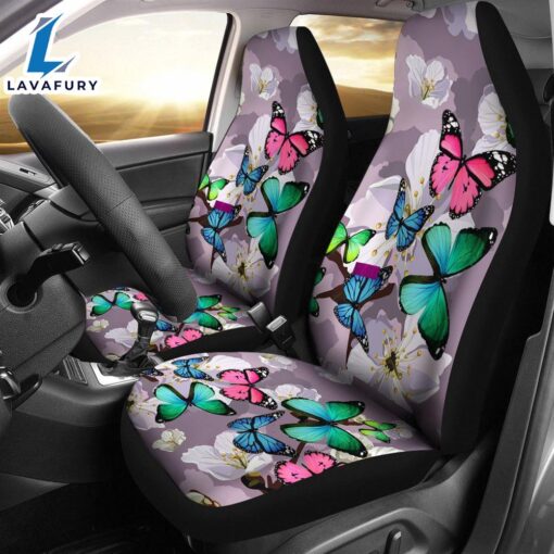 Best Painting Butterfly Premium Custom Car Seat Covers Decor Protector