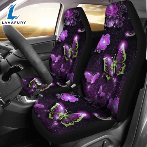 Best Purple Mystery Butterfly Hd Premium Custom Car Seat Covers Decor Protector