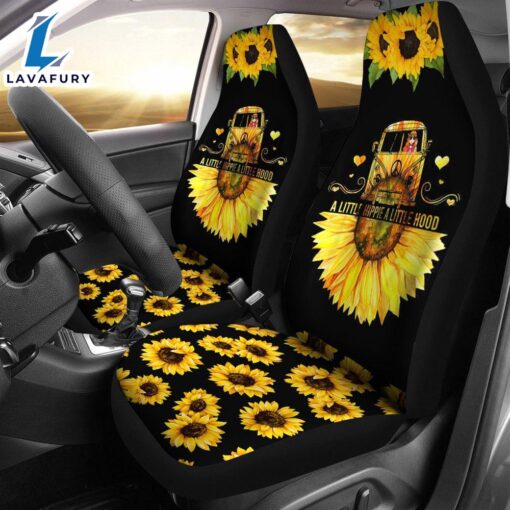 Best Sunflower A Little Hippie A Little Hood Premium Custom Car Seat Covers Decor Protector