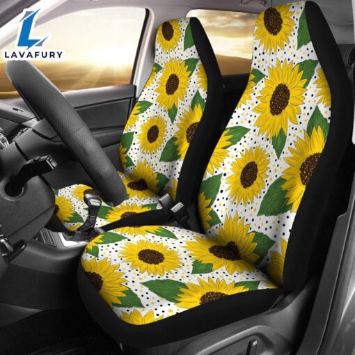 Best Sunflower Art Premium Custom Car Seat Covers Decor Protector 1