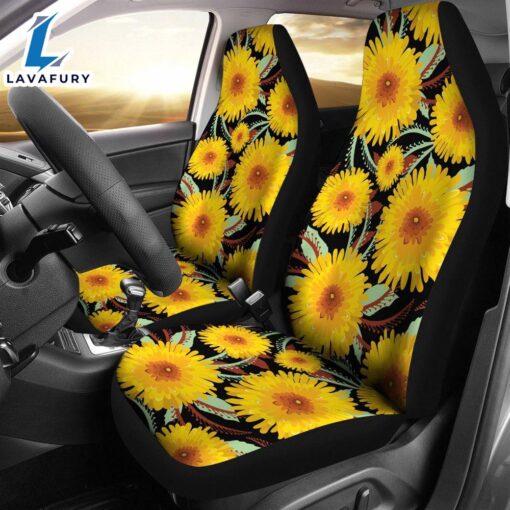 Best Sunflower Art Premium Custom Car Seat Covers Decor Protector