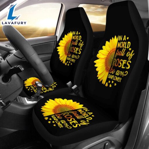 Best Sunflowers In A World Premium Custom Car Seat Covers Decor Protector