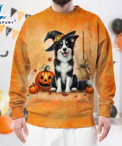 Border Collie Dog In Spooky…