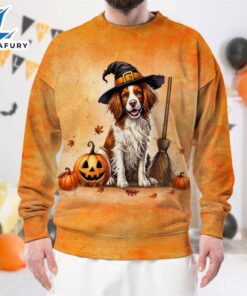 Brittany Dog In Spooky Autumn…