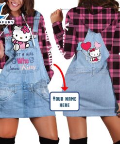 Cartoon Character Denim Girl Loves…