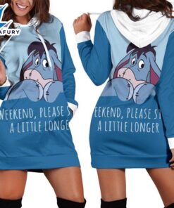 Cartoon Character Eeyore Color Hoodie…