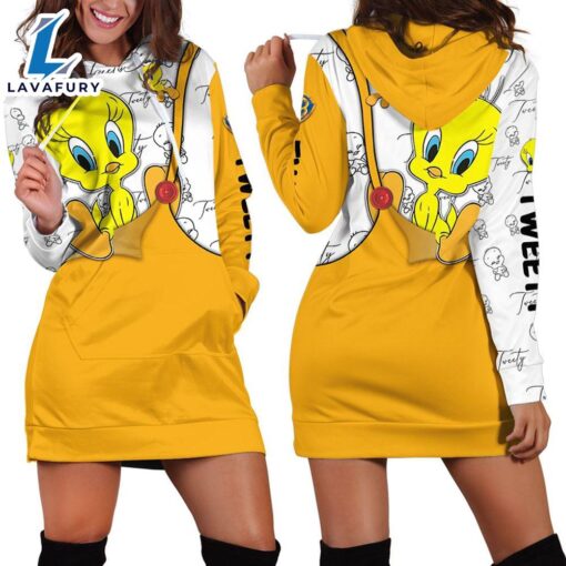 Cartoon Character Fall Tweety Hoodie Dress Tshirt Sweater Zip Hoodie All Over Printed 3D Unisex Men Women