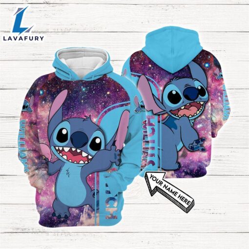 Cartoon Character Galaxy Hoodie All Over Printed 3D Personalized Custom Name Unisex Men Women