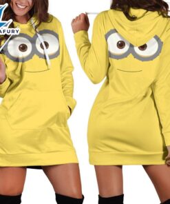 Cartoon Character Minions Eyes Hoodie…