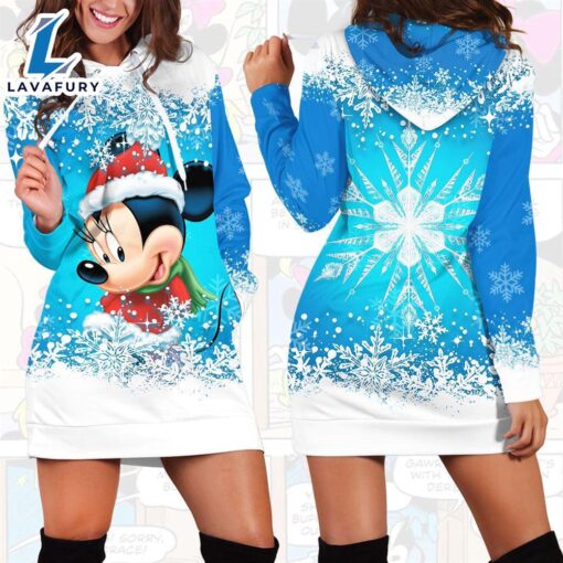 Cartoon Character Minnie White Snow Hoodie All Over Printed 3Dcharacter Unisex Men Women