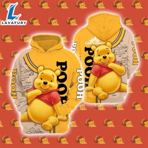 Cartoon Character Myst Winnie The Pooh Hoodie All Over Printed 3D Unisex Men Women