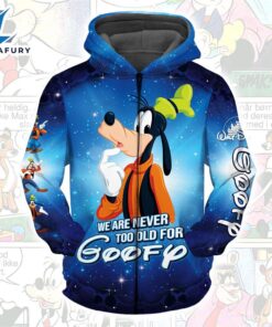 Cartoon Character Never Goofy Hoodie…