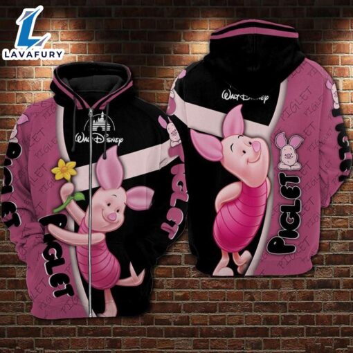 Cartoon Character Piglet Baby Hoodie All Over Printed 3D Unisex Men Women