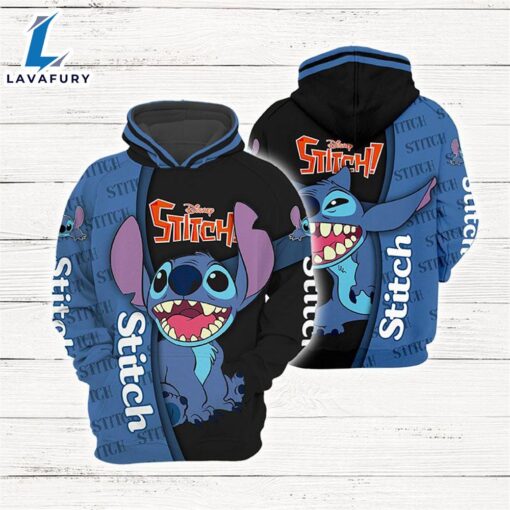 Cartoon Character Sign Stitch Hoodie All Over Printed 3D Unisex Men Women