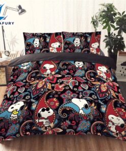 Cartoon Character Snoopy Brocade Bedding…