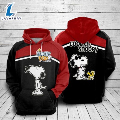 Cartoon Character Snoopy Cool Hoodie All Over Printed 3D Unisex Men Women