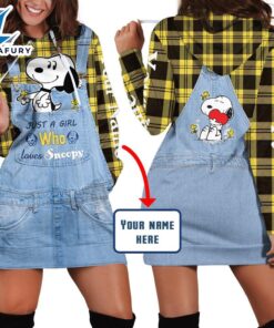 Cartoon Character Snoopy Denim Girl…