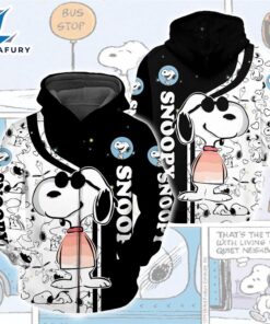 Cartoon Character Snoopy Love Zip…