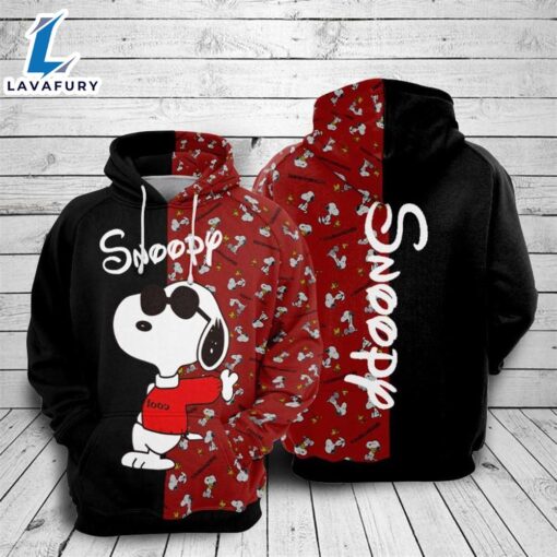 Cartoon Character Snoopy Ptpt Hoodie All Over Printed 3D Unisex Men Women