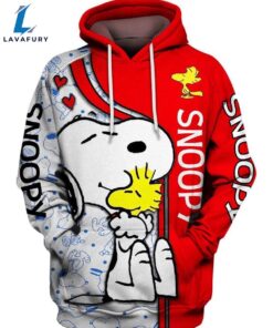 Cartoon Character Snoopy Red Hoodie…