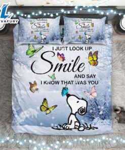 Cartoon Character Snoopy Smile Bedding…