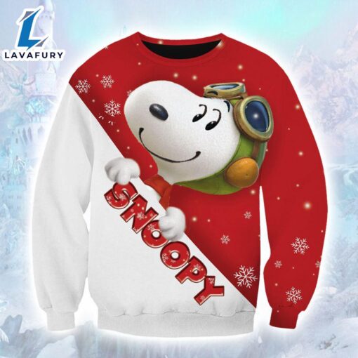 Cartoon Character Snoopy Snow Hoodie All Over Printed 3D Unisex Men Women