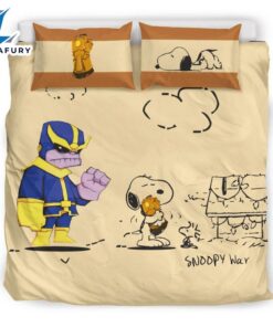 Cartoon Character Snoopy Thanos Bedding…