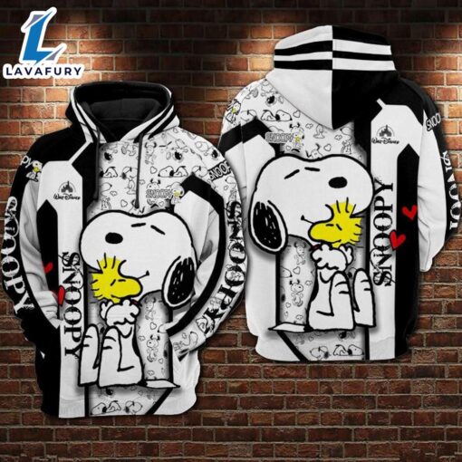 Cartoon Character Snoopy Walt Hoodie All Over Printed 3D Unisex Men Women